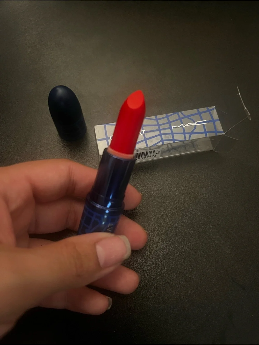 MAC Cosmetics Lipstick - Coral Pink-Red Shade